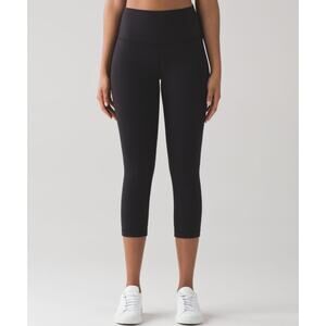 lululemon athletica Black High-Rise Crop Leggings